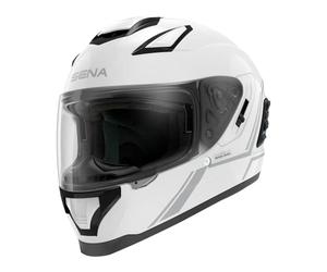 Sena Stryker Casque intégral ECE Bluetooth, Sound by Harman Kardon Casque, visière Solaire et système Intercom Mesh intégré / MP3 / Commande Vocale