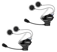 Sena 50S - Appareil Bluetooth à Molette pour Motos, Sound by Harman Kardon, Intercom Mesh Intégré, Haut-parleurs et Microphone Premium, Pack Double