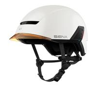 Sena U1 Casque Intelligent pour vélo électrique, Mesh 2.0 Intercom (Blanc Mat, L)