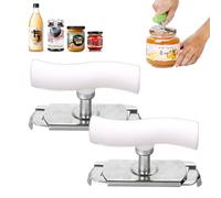 SenaiMy 2 Pièces Effortless Ouvre-Bocal, Effortless Ouvre-Boîte D'arthrite, Ouvre-Bocal Réglable, Effortless Arthritis Jar Opener, Ouvre-Bocal Manuel pour Les Personnes Âgées, Famille