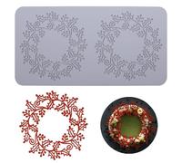 SenaiMy Moule à Gâteau en Dentelle, Moules à Fondant en Dentelle en Silicone, Moule à Impression Artisanale en Sucre, Gâteau Dentelle Moule, Décoration de Cuisine Moléculaire pour Gâteau Comestible