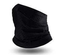 Senbaler Unisexe Cache cou Tubulaire,Bandana Multifonctions,Écharpe de Sport,Course,Hautement élastique Nylon,Respirant (Noir)