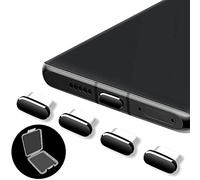 Senbos Lot de 4 Bouchons Anti-Poussière USB C Type-C Compatible avec Samsung Galaxy S22/Ultra Redmi Note 10 Pro Nothing Phone 1 Port Cap Protector pour Plupart Téléphones Portables et Tablettes Type-C