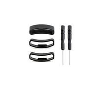 Sencato Lot de 3 boucles de fixation pour bracelet de montre, compatibles avec Suunto Core, en caoutchouc souple, contient 2 outils pour bracelet de montre connectée Suunto Core, noir