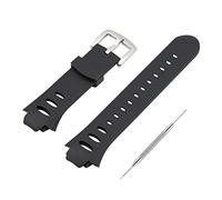 Sencato Suunto Observer SR X6HRM Version améliorée du Bracelet de Rechange en Caoutchouc Souple, Bracelet de Montre Intelligente, Noir Black/Silver Buckle