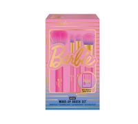 Sence Barbie Lot de 4 pinceaux de maquillage pour fond de teint, poudre, fard à paupières et contours, rose, sans cruauté envers les animaux, cadeau de beauté pour femmes, filles et adolescentes (4