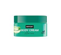 Sence Crème pour le corps à l'aloe vera, végétalien Skincare avec vitamine A, vitamine C et extrait d'aloe vera, crème pour le corps, hydrate et fait briller votre peau (1 x 200 ml)