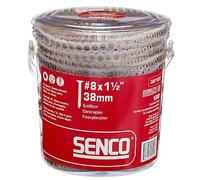 Senco 08F150Y DuraSpin #8 x 1-1/2", vis à bois à bois, 1000 carats.