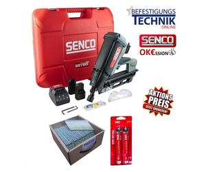 SENCO Cloueur à gaz SGT90i + 34° clous en bande 90mm Paslode Tjep GRF34/90
