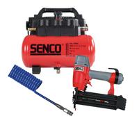 SENCO Pack compresseur 6L +tuyau 6m +cloueur 15 à 50mm G18 - ZKITSP2