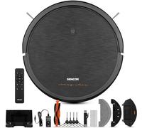 Sencor Aspirateur Robot Laveur SRV 3150OR - Navigation Intelligente, Ultra-Mince, Puissant 2600mAh pour Nettoyage Humide/Sèche, Contrôle Facile, Idéal pour Poils d'Animaux et Allergènes