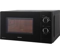 Sencor Four à Micro-ondes Compact, EasyClean, 20L - Rapide 700W, 5 Niveau de Puissance, Plateau tournant 25.5cm, Minuterie jusqu’à 35min, Fonction Décongélation hygiénique - Noir