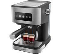 SENCOR Machine Expresso SES 4020SS - Design Élégant avec Panneau de Contrôle Numérique OneTouch, 20 Bars, Compacte, Grande Capacité et Accessoires Complets
