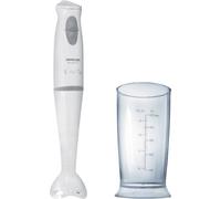 SENCOR SHB 4110WH Stick blender, 2 vitesses, lame de hachage en acier inoxydable, bol de mélange avec gobelet gradué, puissance 400W, couleur blanche