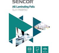 SENCOR SLA FA6B150 A6 Feuilles/étuis de plastification, épaisseur des feuilles 2 x 75 microns, paquet de 100