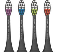 SENCOR SOX 002 Tête de brosse à dents Sonic Protection SOX, 4 pièces dans un emballage compact, noir