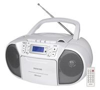 Sencor SPT 3907W CD, BT, CASSETTE radio cassette blanche (FM, Bluetooth), Radio, Bleu