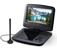 SENCOR SPV 7926T Lecteur DVD portable, écran LCD TFT 9", résolution 800×480 pixels, tuner DVB-T/T2 (HEVC), USB, emplacement pour carte SD, sortie HDMI, verrouillage parental