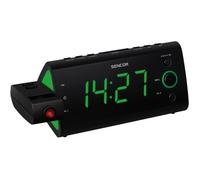 SENCOR SRC 330 GN Noir Radio-réveil écran LED 1,2'' vert - Tuner FM - Projection