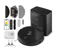 SENCOR SRV 9185BK Robot Aspirateur Laveur - Ultra-Puissant 3000Pa, Station de Vidage Automatique, Naviguation LiDAR, Silencieux, Idéal pour Poils d'animaux, Commande App et Alexa, Longue Autonomie