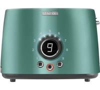 SENCOR STS 6051GR Grille-pain électrique, 1000W, 2 trous, grillage/décongélation du pain surgelé, 9 niveaux d'intensité de brunissement