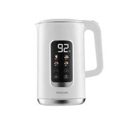 Sencor SWK 0950WH Bouilloire Électrique, 1,7 L, 2200 W, Température Réglable 40-100°C, Écran LED Tactile, Blanc