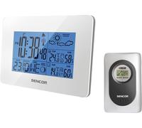 SENCOR SWS 51 W - station météo, prévisions météo, horloge radiocommandée, affichage des phases de lune, réveil