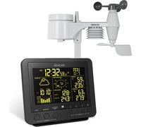 Sencor sws9700 station météorologique professionnelle sans fil capteur 5-en-1 dcf vitesse du vent, direction du vent température