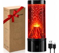 SENCU Veilleuse réaliste pour enfants, lampe volcan réaliste alimentée par USB, cadeau pour enfants et adultes, lampe de table relaxante pour décoration d'intérieur, chambre à coucher, bureau