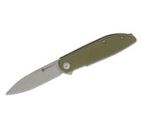 SENCUT Bocll II Manche OD Vert G10 Lame Gris Stonewashed D2 S22019-4