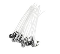 Senda Lot de 25 mèches de bougie, mèches longues pré-cirées pour la fabrication de bougies (15 cm)