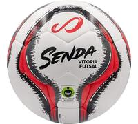SENDA Vitoria Premium Match Ballon de futsal certifié commerce équitable Rouge/gris Taille 3 (8-12 ans)