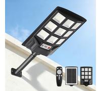 SENDALE 500W Lampadaire Solaire Exterieur,6500K Projecteur Solaire Exterieur avec Télécommande,IP66 Étanche Puissant Spot Solaires Éclairage pour Jardin, Cour, Parking