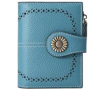 SENDEFN Portefeuille Femme Cuir Porte Monnaie Femmes Porte-Cartes Portefeuille Zippé Femmes avec 16 Emplacements pour Cartes Anti RFID Portefeuilles