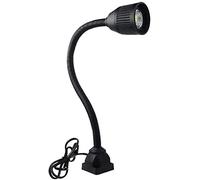 SENDERPICK Lampe de Machine CNC Lampe, 220V Flexible Étanche Bras Lumineux, Lampe de Travail 5W (Base fixe)