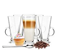 Sendez 6 Latte en Verre Latte Macchiato Verres à Café Verre à thé