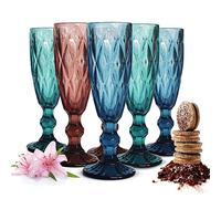 Sendez 6 verres à champagne colorés 150 ml tasse de champagne Prosecco