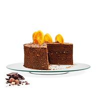 Sendez Assiette à gâteau rotative Ø 40 cm en verre - Plateau à gâteau - Assiette à fromage