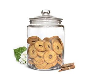 Sendez Bocal de Conservation 6L avec Couvercle - Récipient en Verre, Bonbonnière, Bocal à Biscuits Mason
