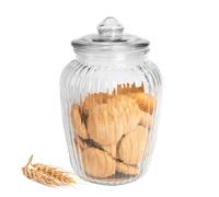 Sendez Bocal de conservation en verre avec couvercle - Boite Rangement 2,2 l - Bocal à bonbons - Récipient de conservation en verre - Boite à biscuits