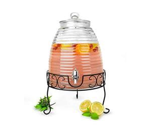 Sendez Distributeur de boisson XXL 9 litres avec robinet en métal - Distributeur d'eau et de jus