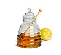 Sendez Lot de 3 pots à miel en verre borosilicate