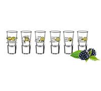 Sendez Lot de 6 verres à liqueur, verres à tequila, verres à liqueur, verres à vodka