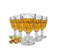 Sendez Lot de 6 verres à vin avec découpe 300 ml