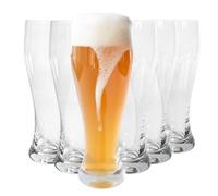 Sendez Lot de 6 Verres Chopes à Bière de 0,5 l (max. 580 ml)