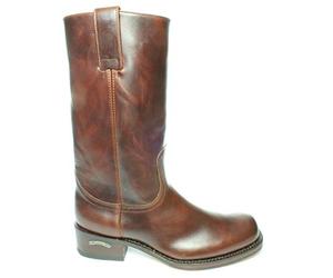 Sendra Boots 3162 Seahorse 84 Marron Santiag Basic Western Hommes Botte Bout Rond Talon Droit Arbre Droite Pullstraps Fait Main Cuir Véritable Taille 41