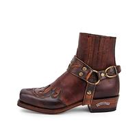 Sendra Boots - 7811 Bottes de cow-boy pour femmes et hommes avec talon et bout rond - marron Style bottes Camper - Bottes élégantes - 38