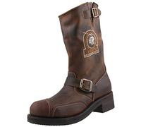 Sendra Boots Bottes de motard 3565 marron avec graisse pour cuir Roy Dunn's et sac de transport Sendra, marron, 38 EU