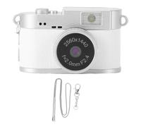 SENECESLI 128 Go Mini Caméra Porte-clés FHD 1080P Mini Appareil Photo Numérique Rétro Minuscule Enregistreur Vidéo Portable pour L'enregistrement D'études de Voyage, 4 Filtres (White)