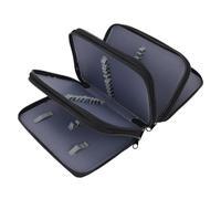 SENECESLI 72 Créneaux à Crayons de Couleur, Porte-Crayons Multicouche Oxford avec Fermeture éclair, Case à Crayon Aquarelle Développante (Black)